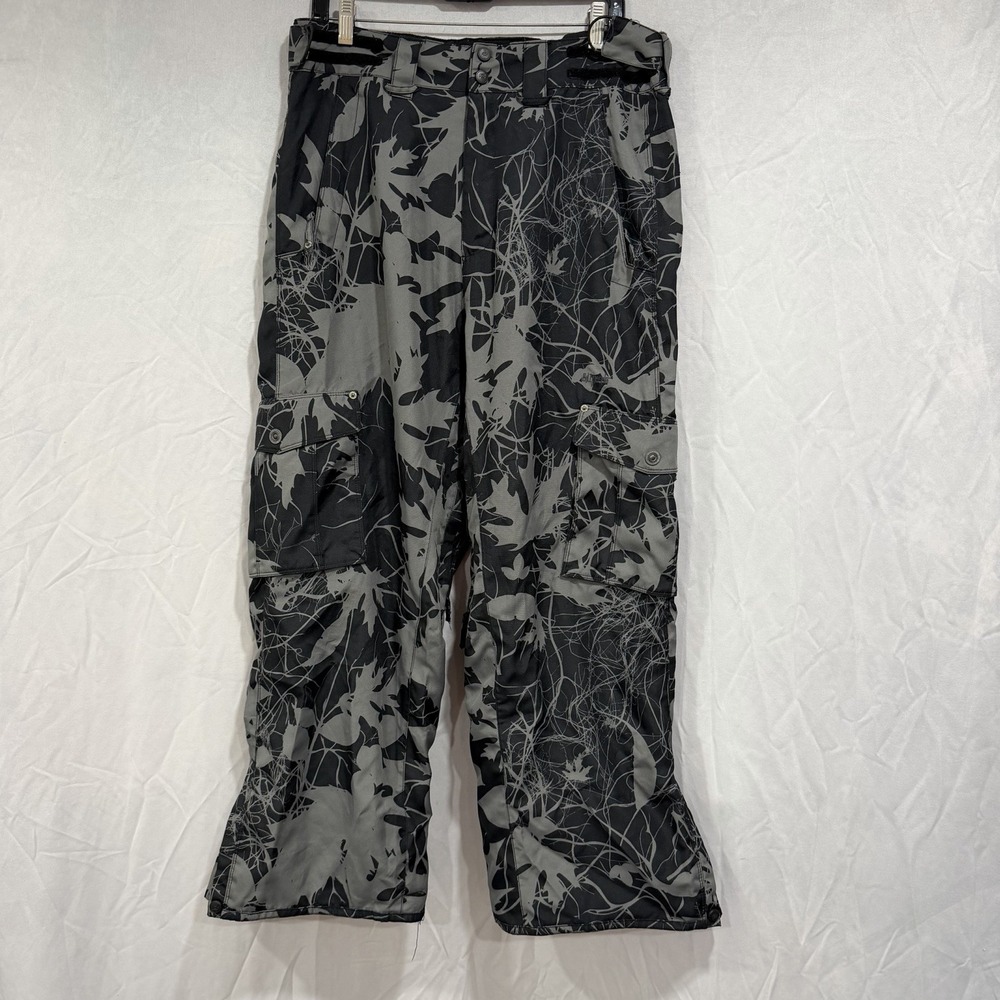 Billabong Pilot  Barney Hunt  Ski Pants 32x30 Grey Leaf Camo Waterproof Winter